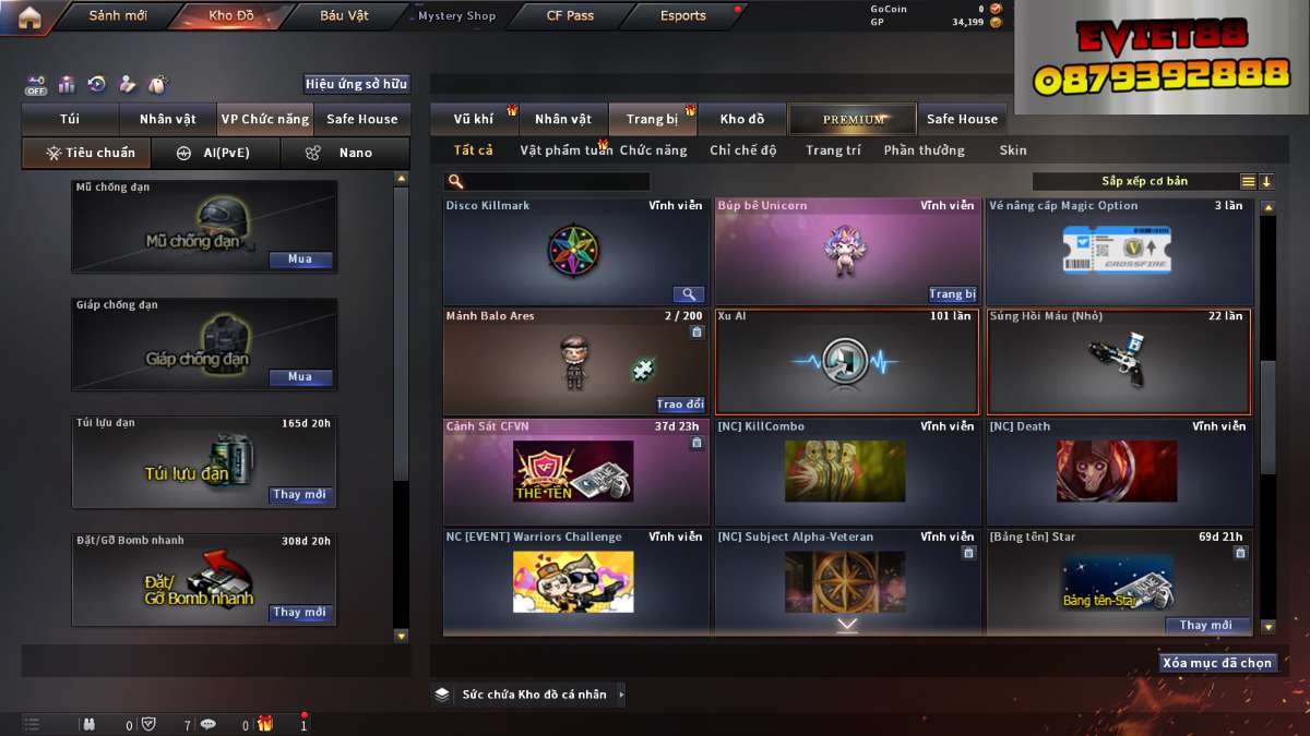shop acc cf uy tin gia re